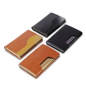 Executive Leather Visiting Card Holder for Office Desk