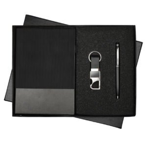 Black Liner Notebook Pen Keychain Set NPK-13